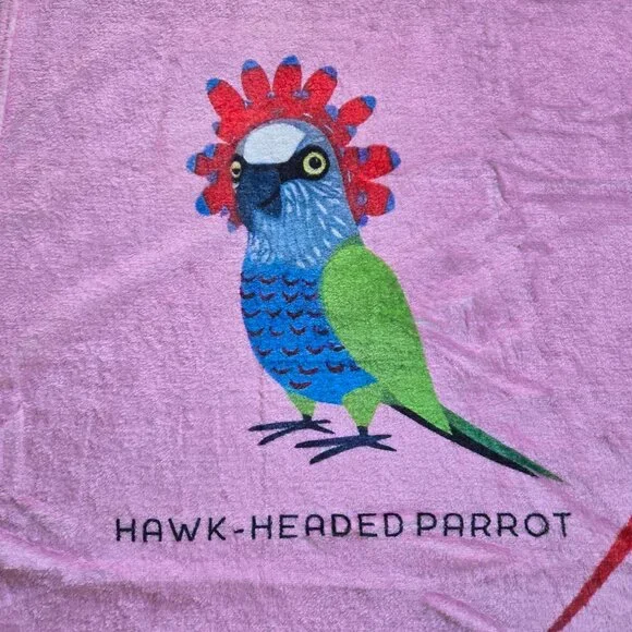 Plush Fleece Throw Cartoon Parrots Bird - Picture 4 of 8